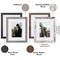 Americanflat Photo Frame Set with Mat - Set of 4 - Farmhouse Decor Picture Frames - Shatter Resistant Glass - Hanging Hardware - Includes Easel